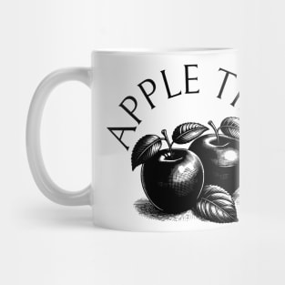 Apple Tree Art Work Black and White Vintage Mug